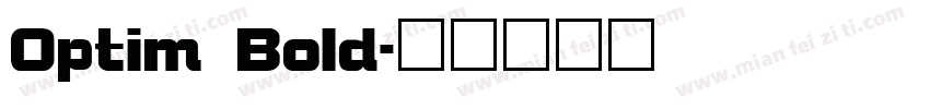 Optim Bold字体转换